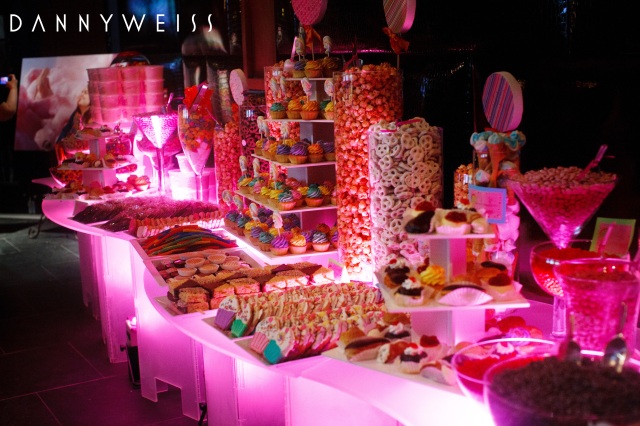 Candyland Birthday Pink Candy Buffet Station 