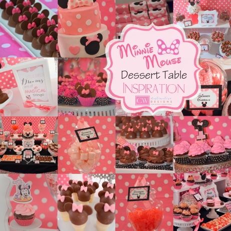 Minnie Mouse Birthday Party | #cakepops #cupcakes #desserttables