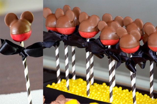 | Mickey Mouse Dessert Table and Candy Buffet Party Inspiration | #cakepops #desserttables #candybuffets | www.cwdistinctivedesigns.com |